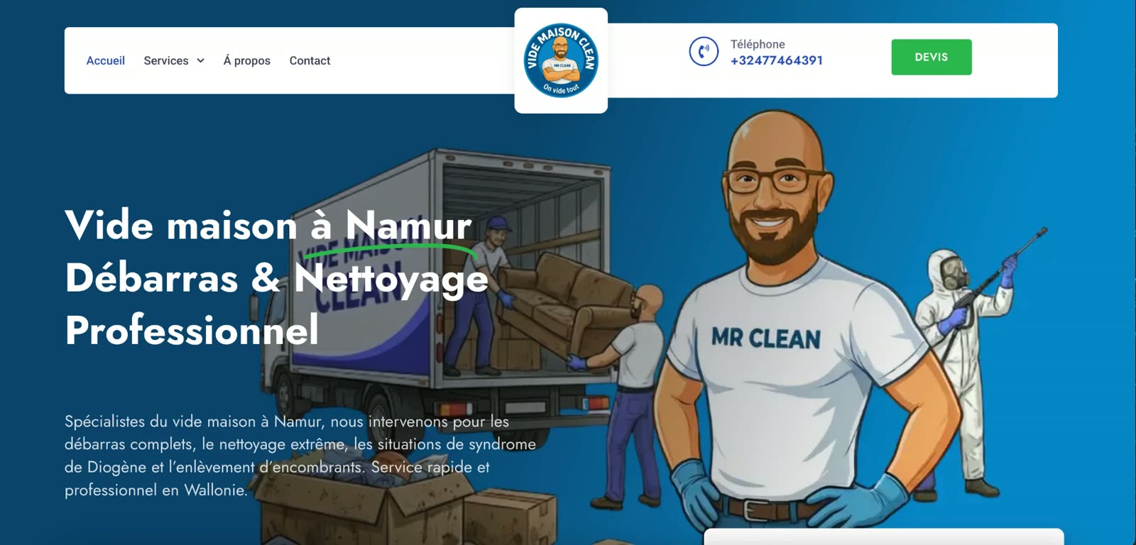 creation site web namur